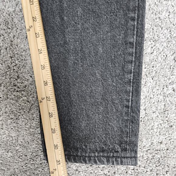 Vtg Levis 501 XX Jeans Women 7 Faded Black Straight Leg Grunge 90s Made in USA - Picture 13 of 16